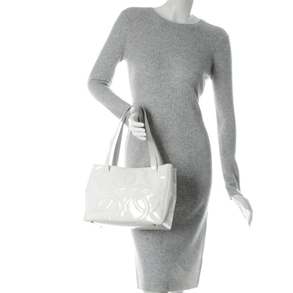 Chanel Patent CC Tote White 2 of 21