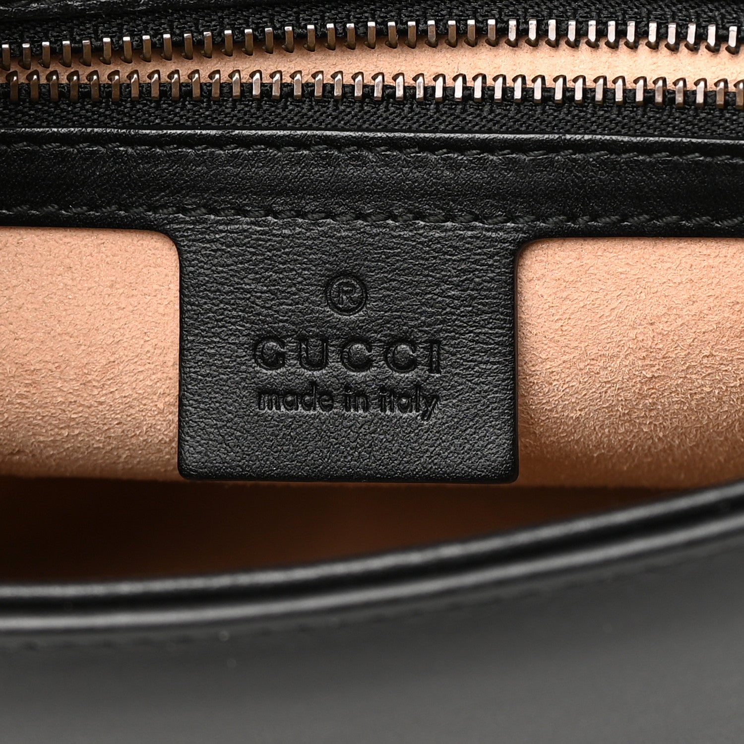 Gucci Calfskin Matelasse Small GG Marmont Top Handle Shoulder Bag Black 6 of 13