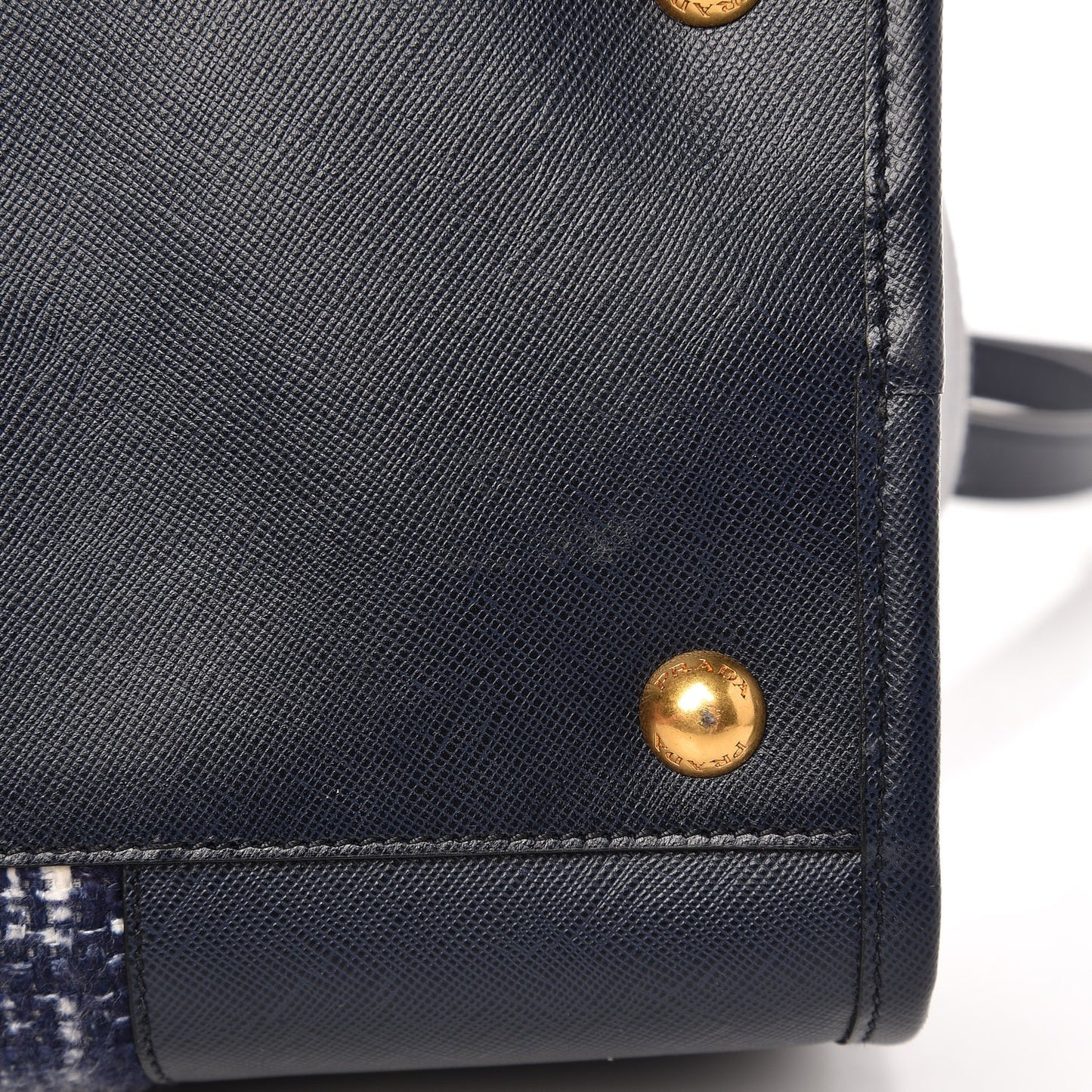 Tela Tweed Saffiano Tote Bag Inchiostro