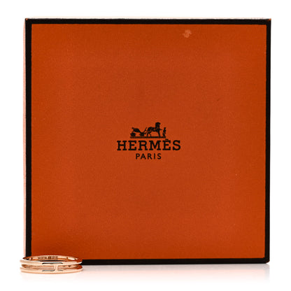 Hermes 18K Rose Gold Ariane Wedding Band Ring 52 6 5 of 5