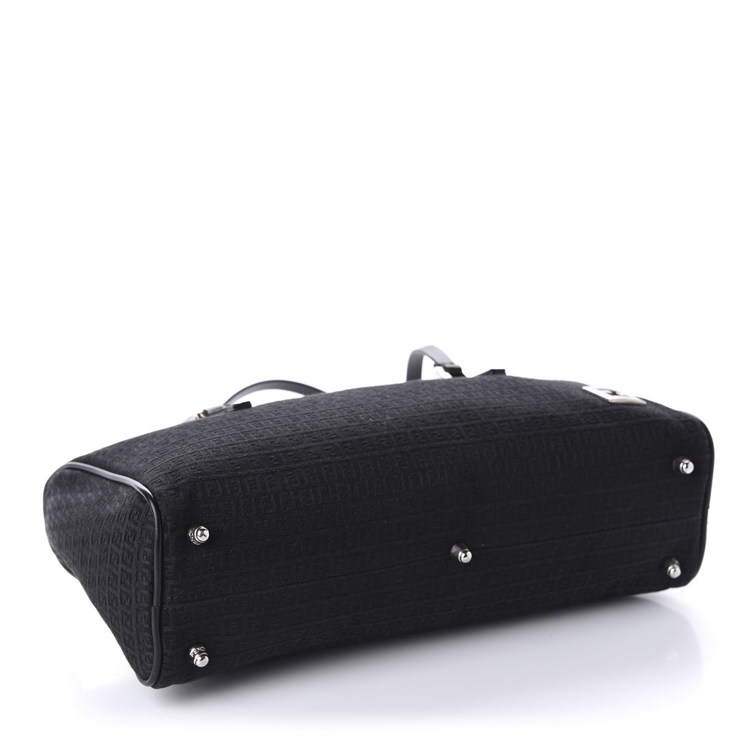 Fendi Zucchino Shoulder Bag Black 4 of 9