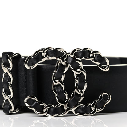 Chanel Calfskin CC Chain Belt 90 36 Black 3 of 5