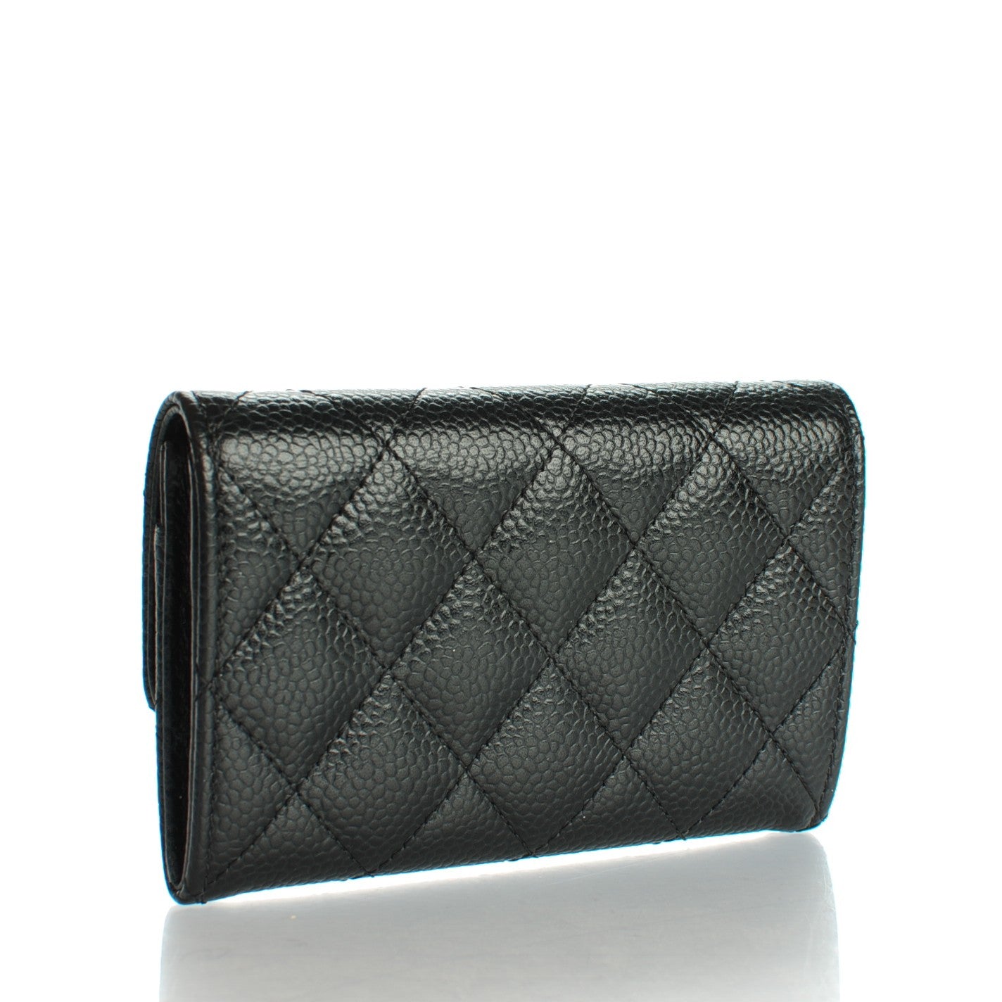 Chanel Caviar Quilted Flap Card Holder Black 3 of 8