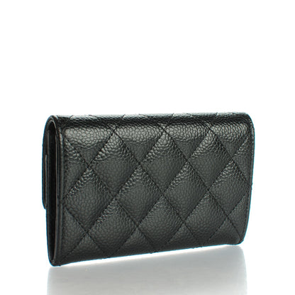 Chanel Caviar Quilted Flap Card Holder Black 3 of 8