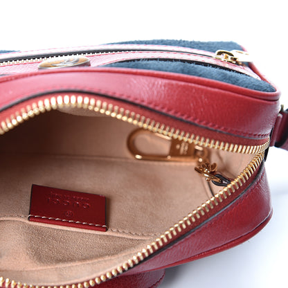 Gucci Suede Calfskin Web Mini Ophidia Shoulder Bag New Blue Romantic Cherry 4 of 9