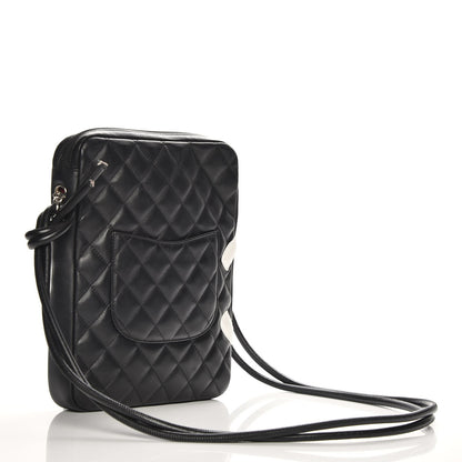 Chanel Calfskin Cambon Medium Messenger Black White 3 of 9