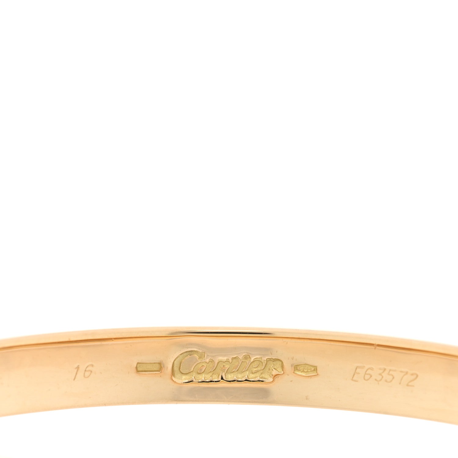 Cartier 18K Yellow Gold Love Bracelet 16 3 of 7