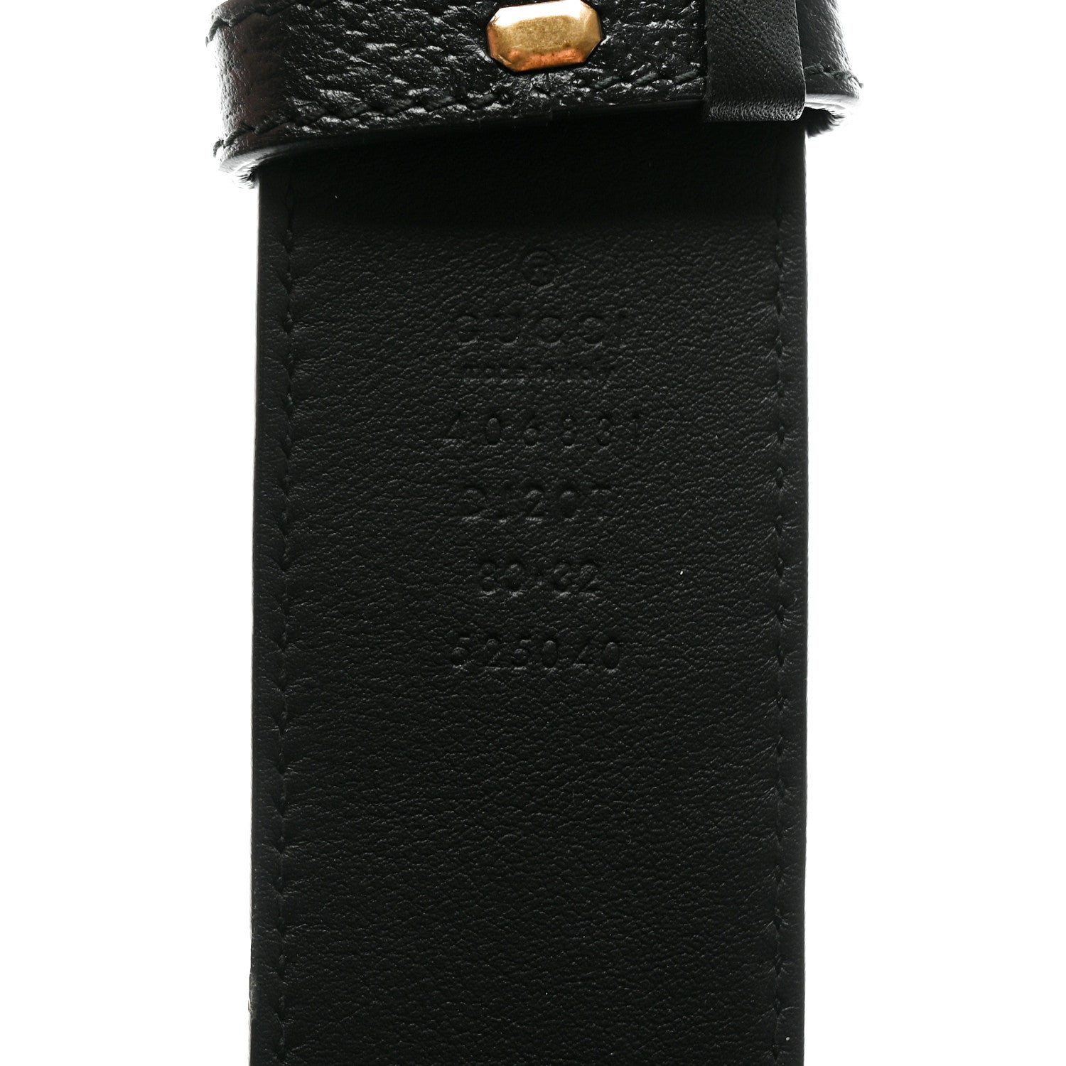 Gucci Textured Calfskin Double G 40mm Belt 80 32 Black 3 of 5