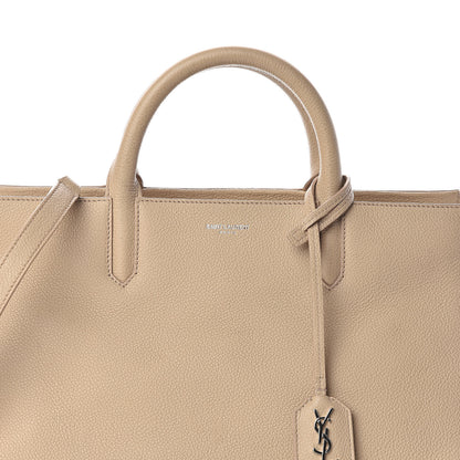 Saint Laurent Grained Calfskin Small Rive Gauche Dark Beige 9 of 11