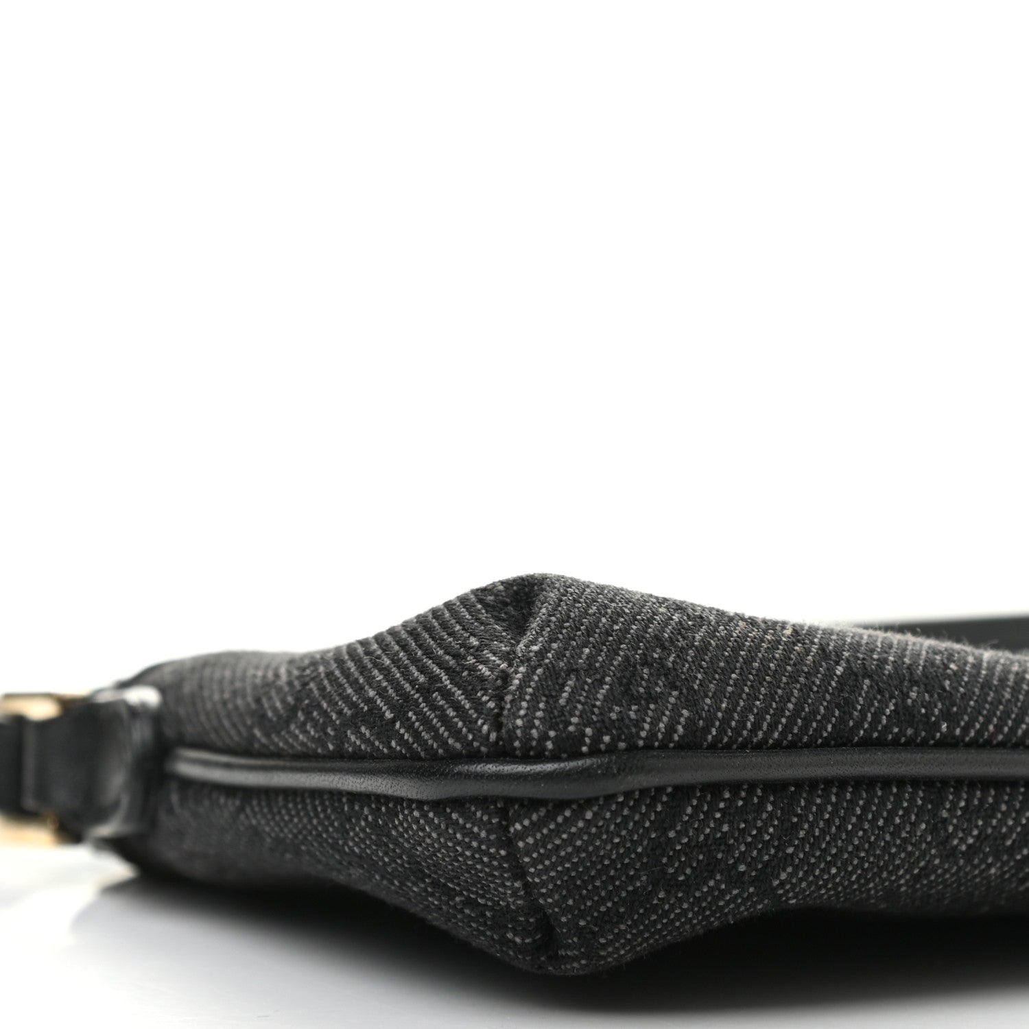 Gucci Denim Monogram Pouch Black 7 of 8
