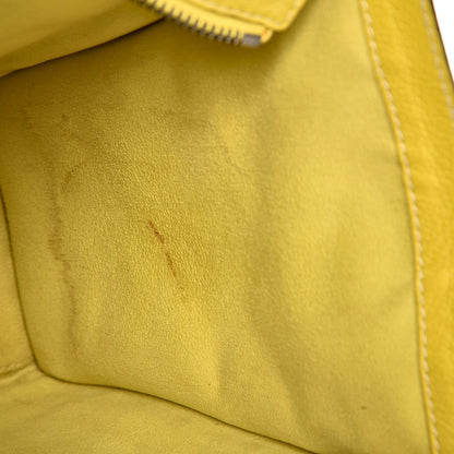 Celine Drummed Calfskin Micro Luggage Citron 16 of 16