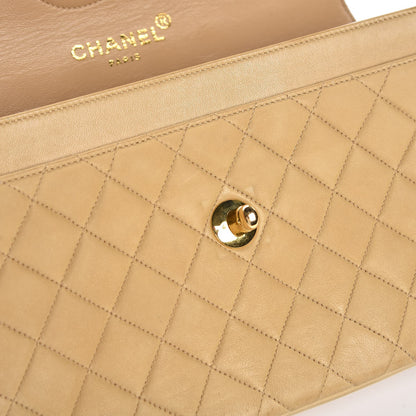 Chanel Lambskin Quilted Small Single Flap Beige 12 of 16