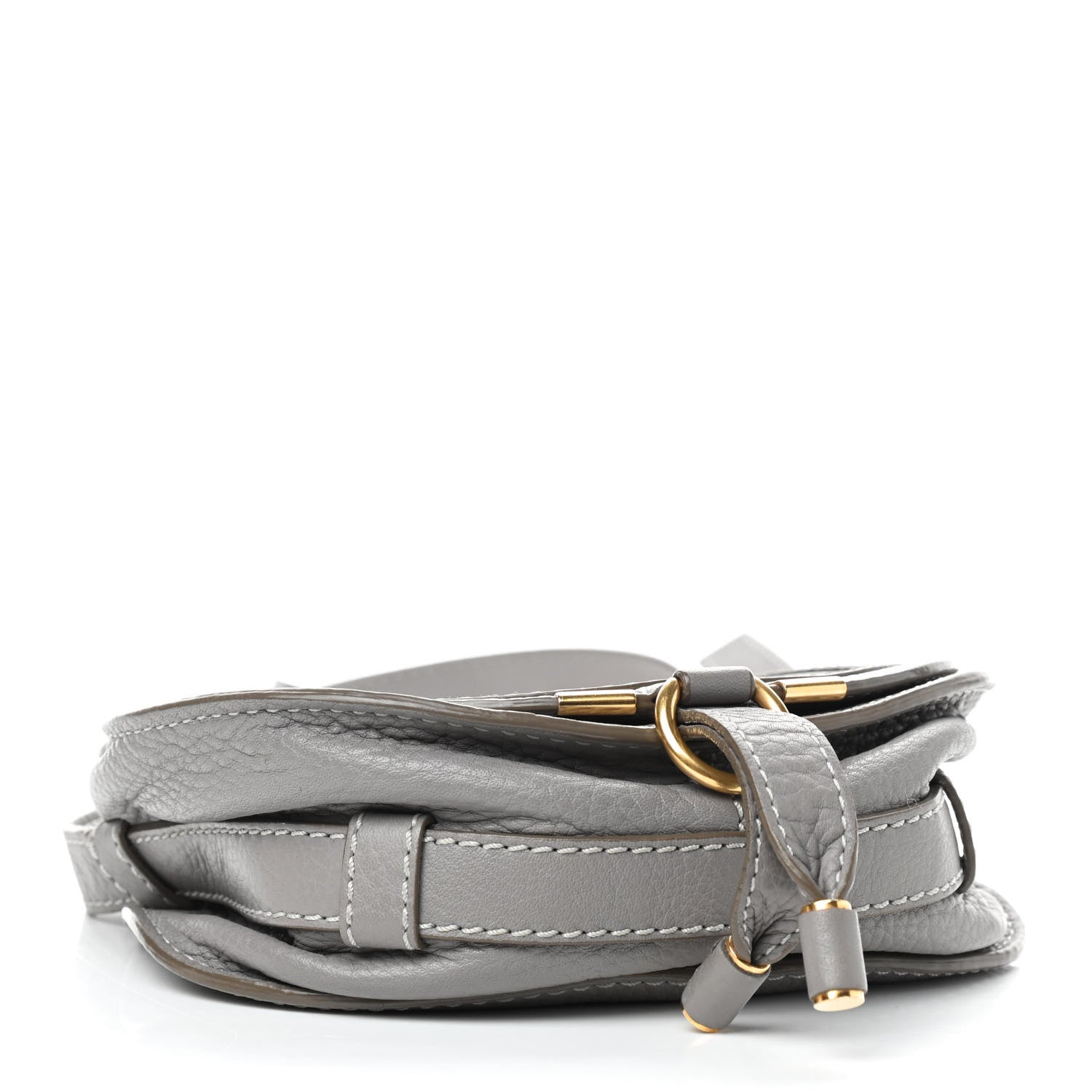 Chloe Calfskin Mini Marcie Round Crossbody Bag Cashmere Grey 4 of 8