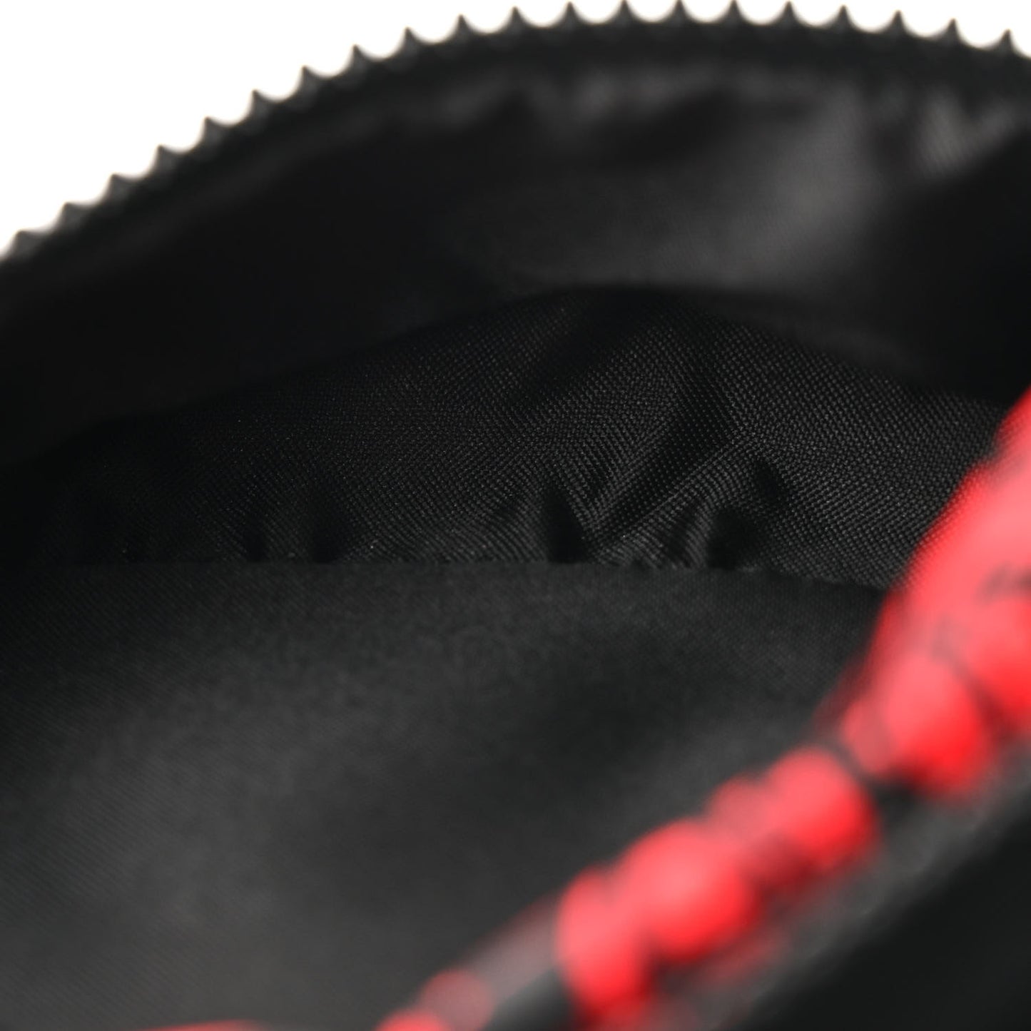 Nylon Printed Light 3 Bum Bag Black Red