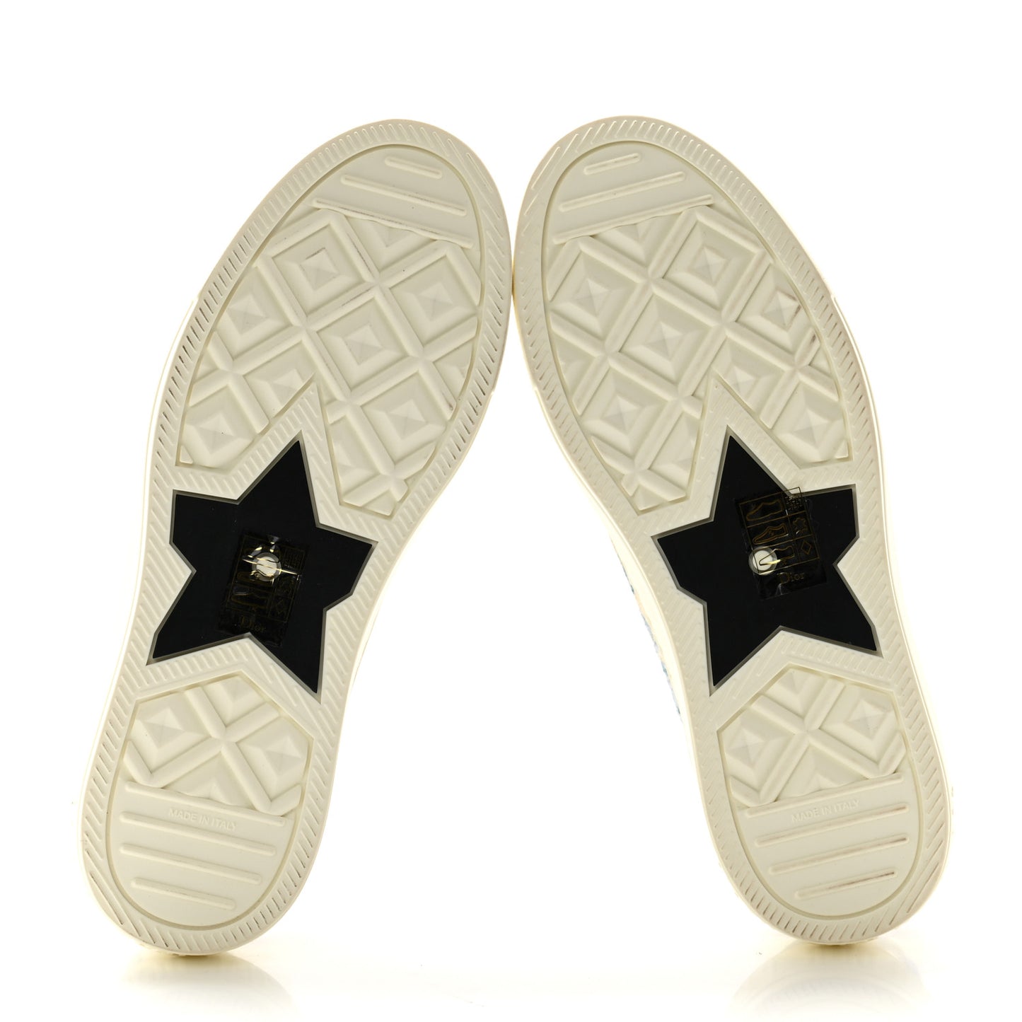 Brocart Lurex Embroidered Walk'N'Dior Low Top Sneakers 36 Canard