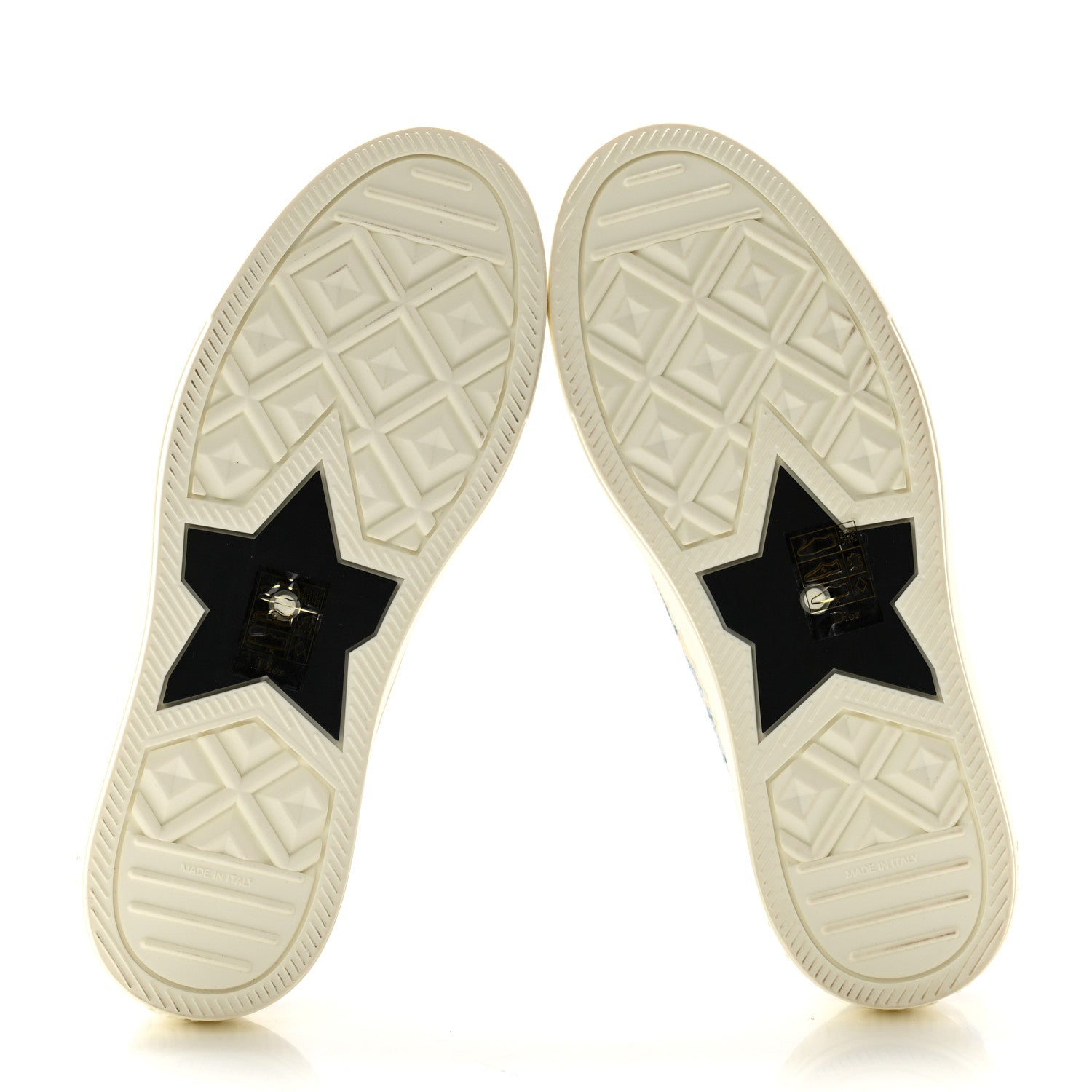 Christian Dior Brocart Lurex Embroidered Walk'N'Dior Low Top Sneakers 36 Canard 5 of 10