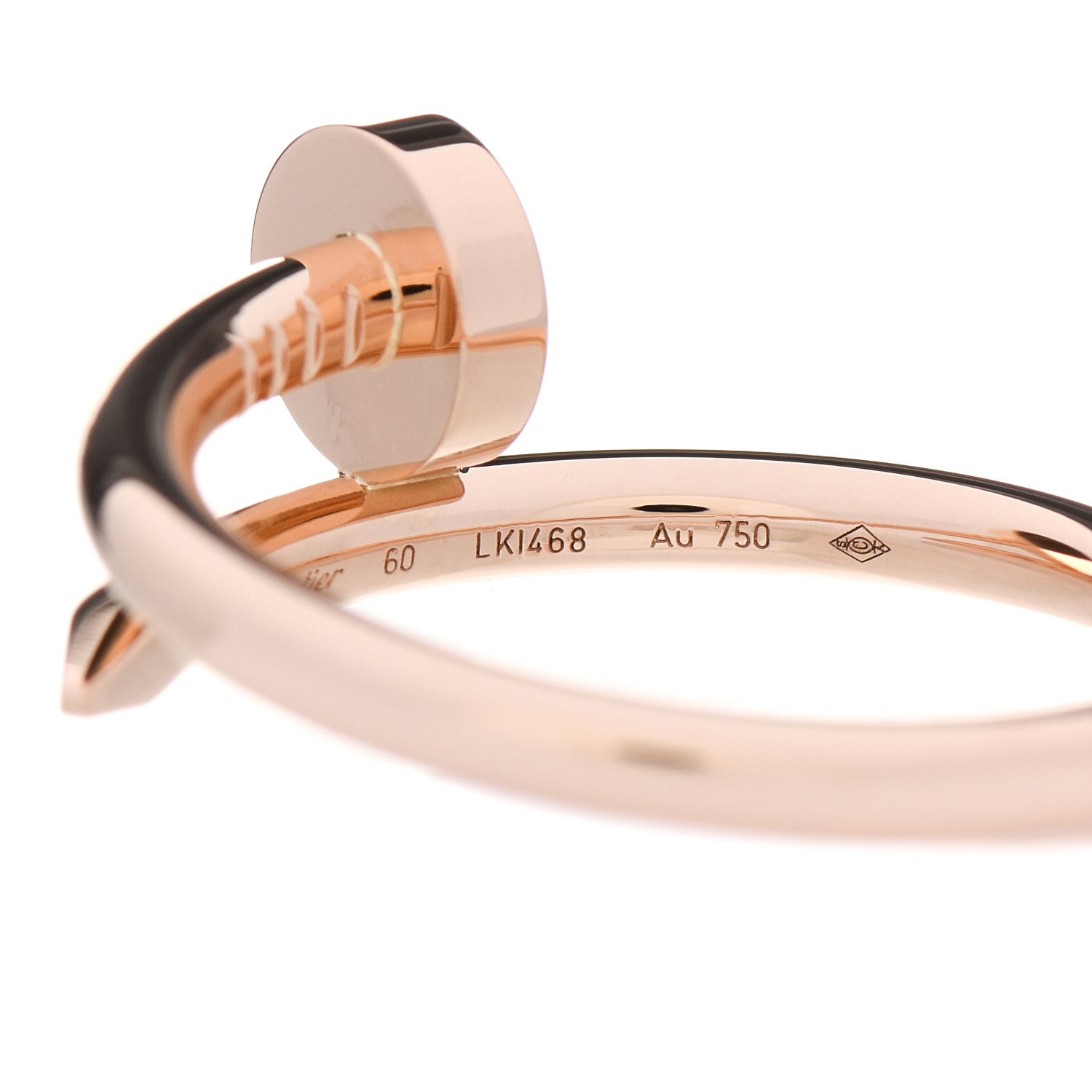 Cartier 18K Pink Gold Juste Un Clou Ring 60 9 4 of 5