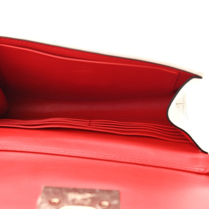 Christian Louboutin Calfskin Studded Flap Carasky Clutch White 5 of 10