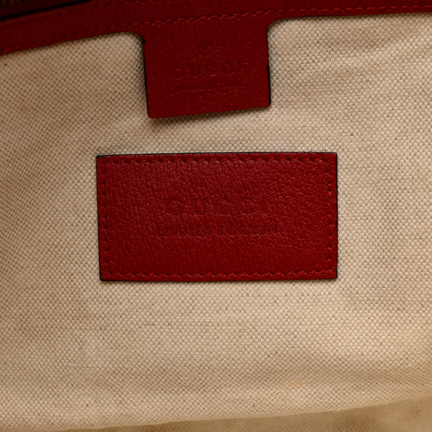 Gucci Soft GG Supreme Monogram Web Bosco Patch Small Crossbody Tote Beige Malva Hibiscus Red 8 of 21