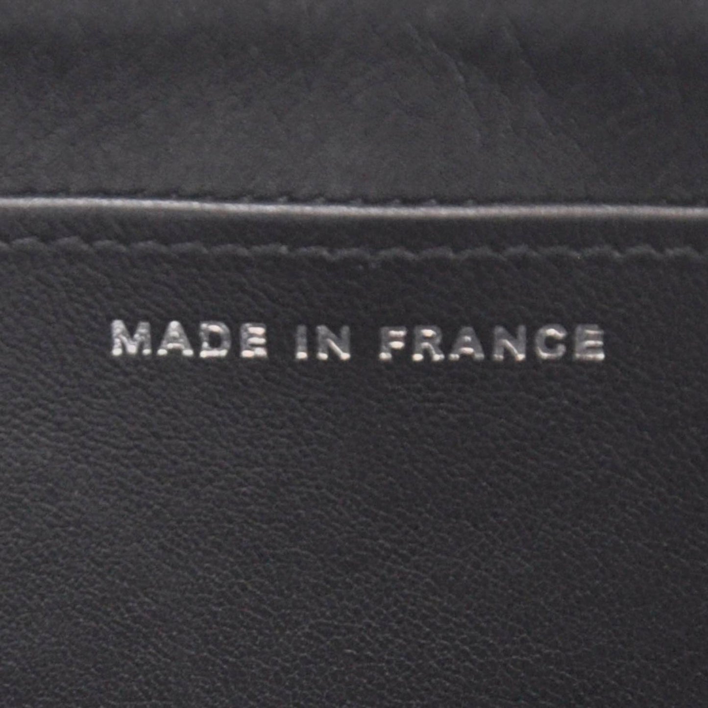 Caviar Zip Around Pouch Wallet Black