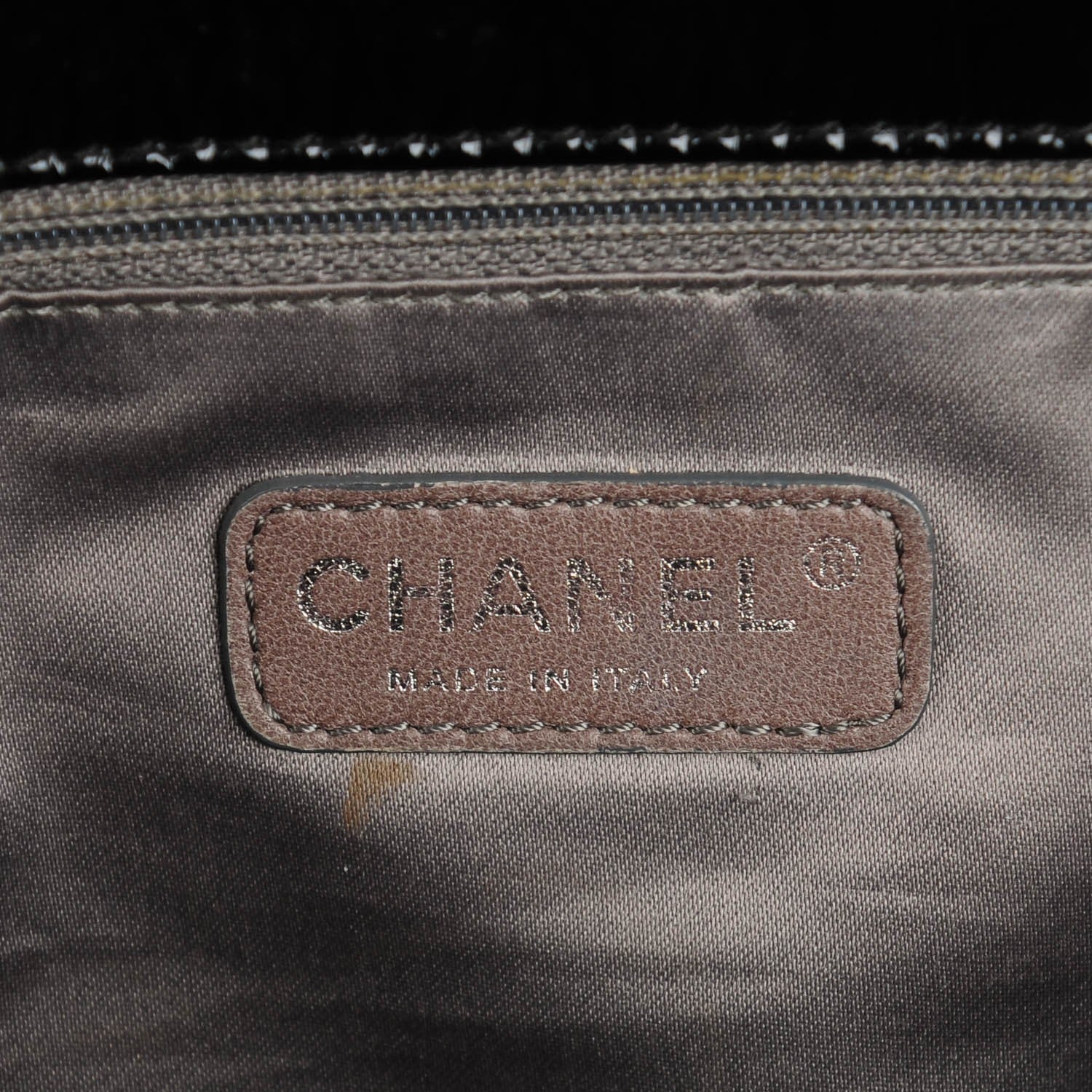 Chanel Vinyl Graphic Edge Flap Black 6 of 7
