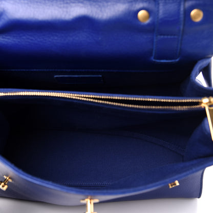 Saint Laurent Calfskin Canvas Small Muse Two Blue 6 of 13