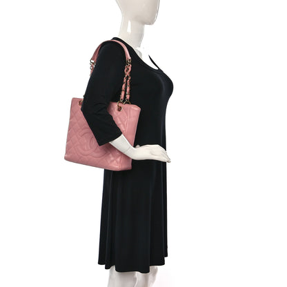 Chanel Caviar Quilted Petit Shopping Tote PST Pink 2 of 13
