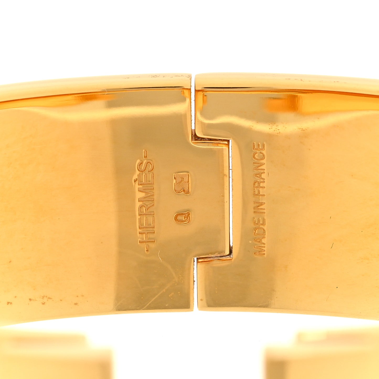 Enamel Wide Clic Clac H Bracelet PM Vert Argile