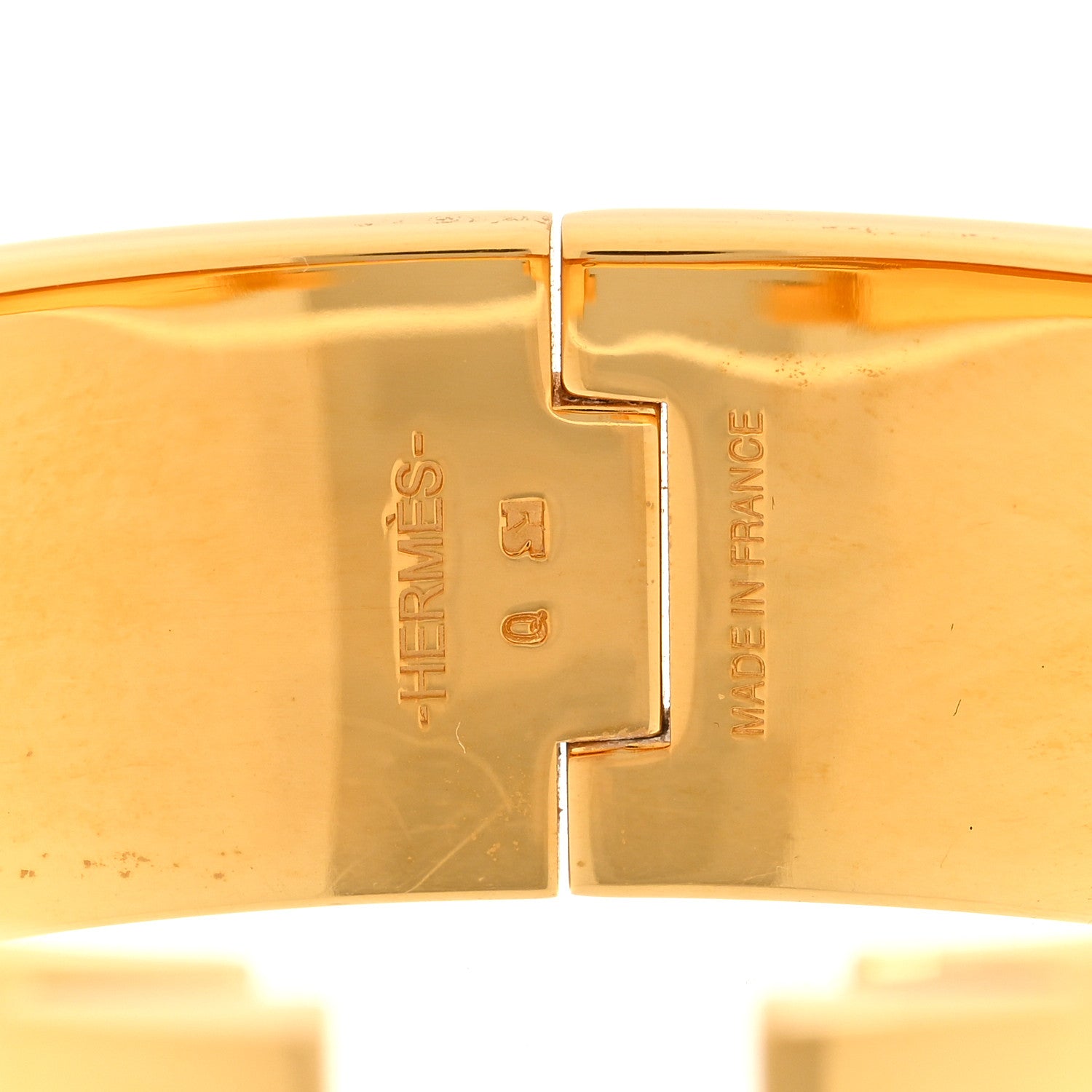 Hermes Enamel Wide Clic Clac H Bracelet PM Vert Argile 3 of 3