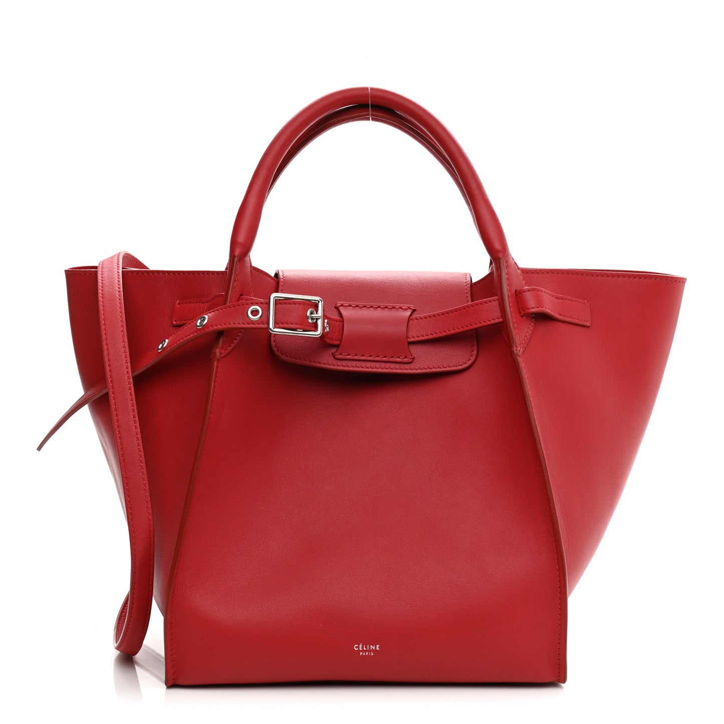 Smooth Calfskin Small Big Bag Pop Red