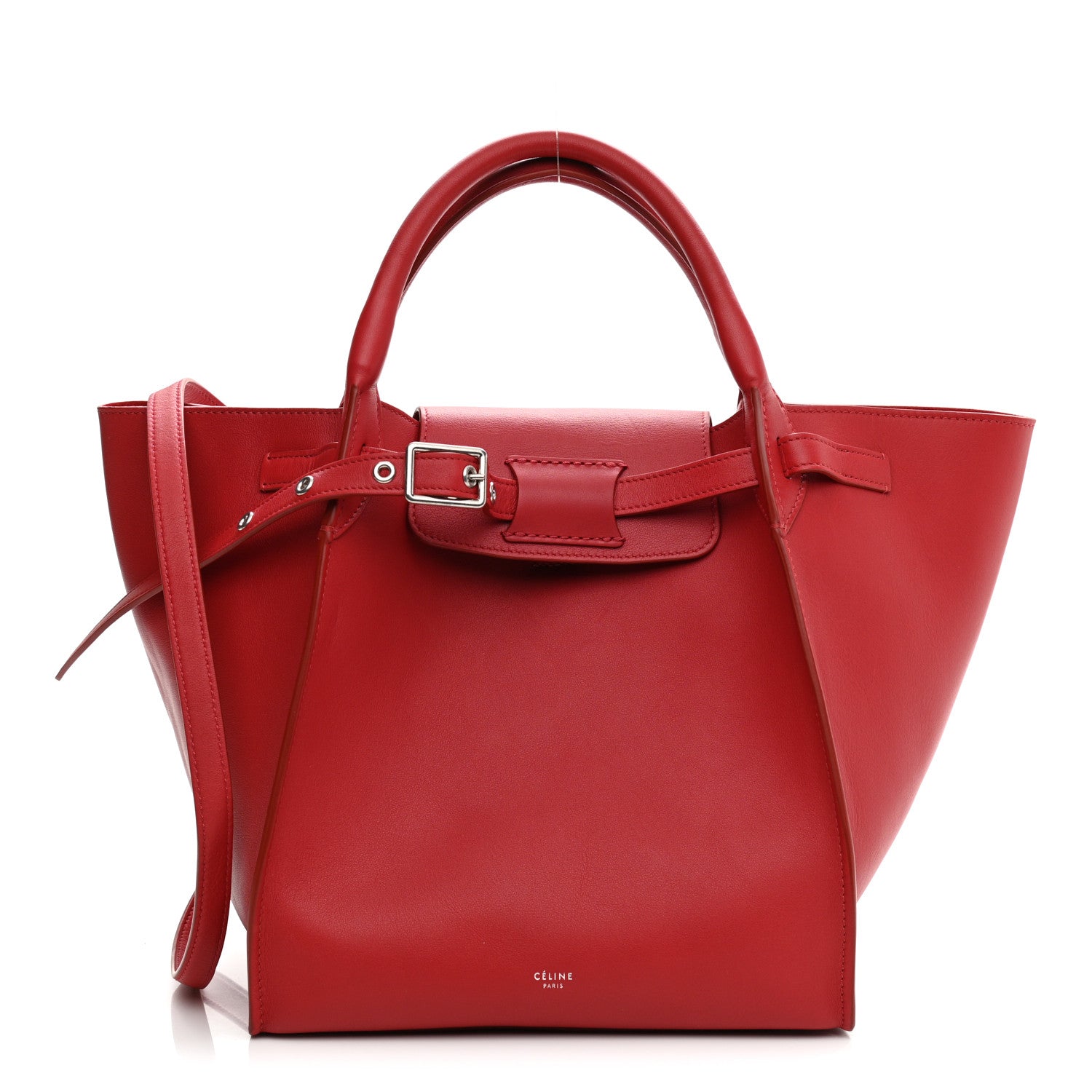 Celine Smooth Calfskin Small Big Bag Pop Red 1 of 7
