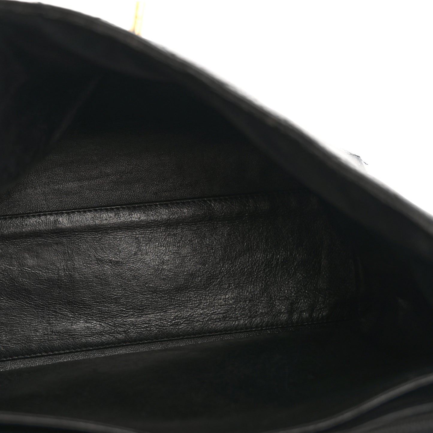 Caviar Quilted Jumbo Kelly Flap Black
