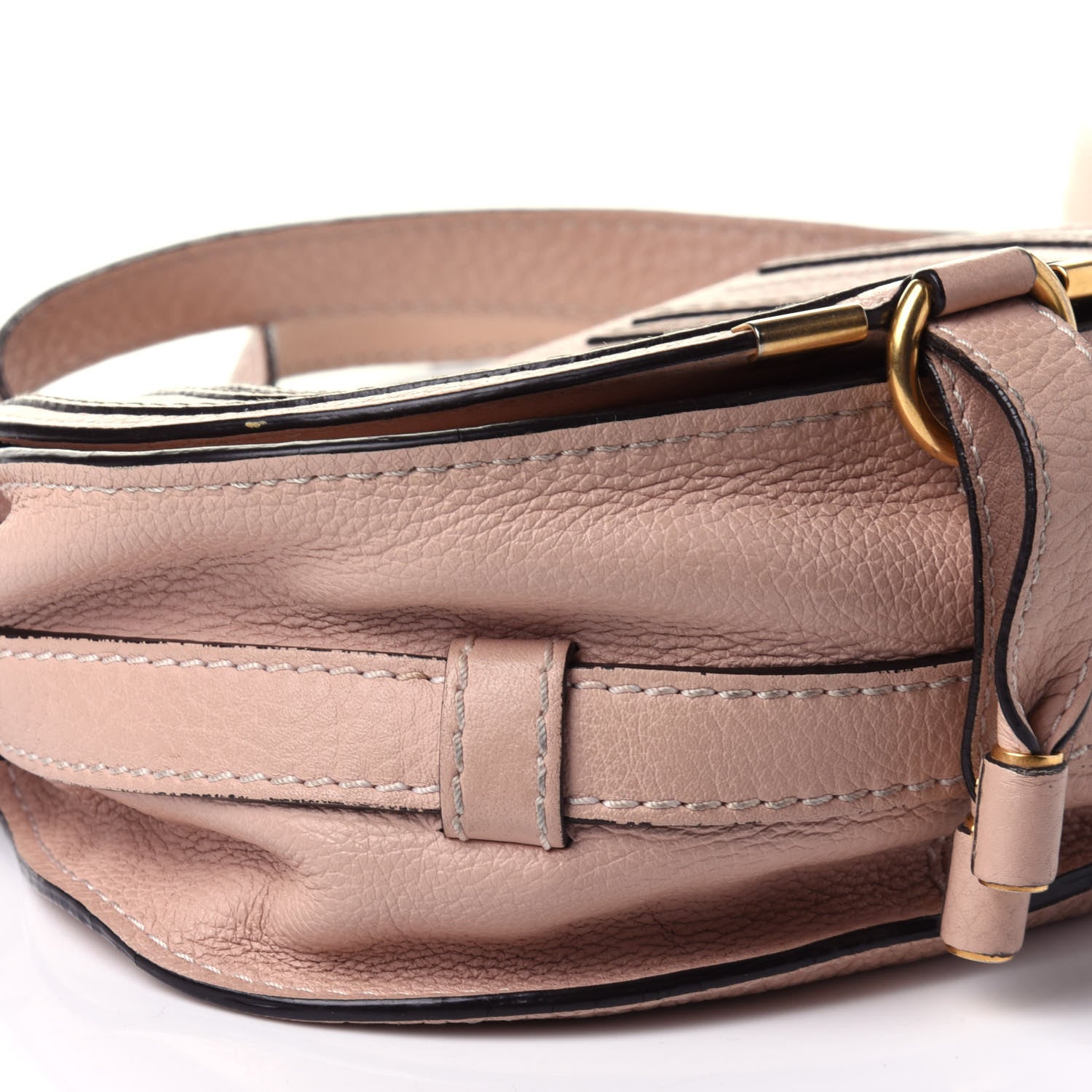 Chloe Calfskin Mini Marcie Round Crossbody Bag Blush Nude 8 of 10