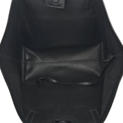 Prada City Calf Front Pocket Large Shopping Tote Black 6 of 13