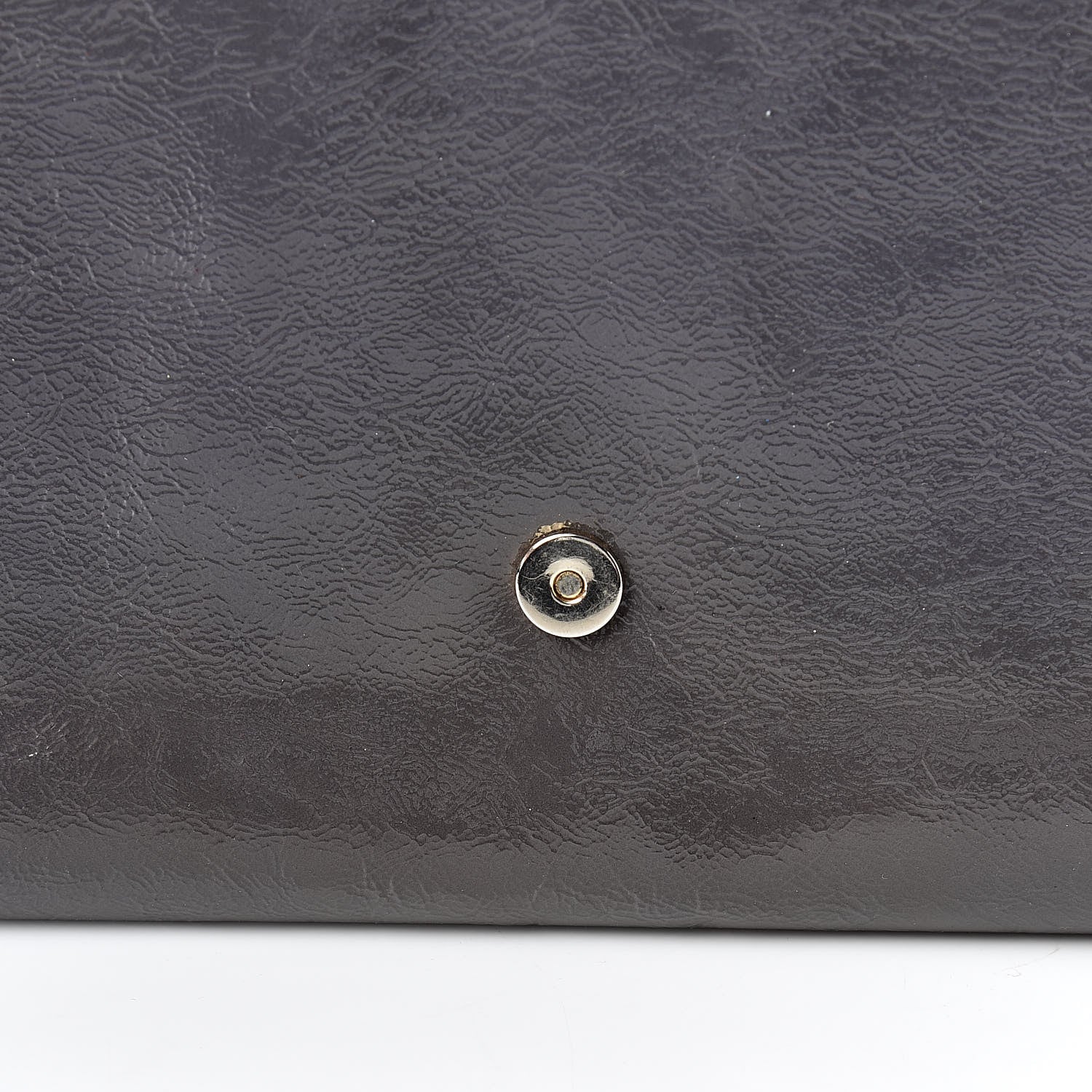 Saint Laurent Textured Patent Monogram Large Belle De Jour Clutch Grey 11 of 11