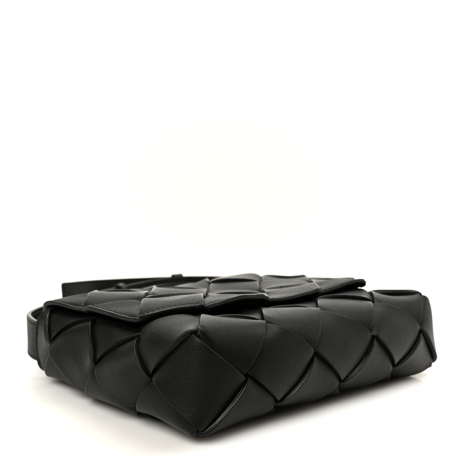 Bottega Veneta Grained Calfskin Intreccio Small Diago Crossbody Bag Black 4 of 11