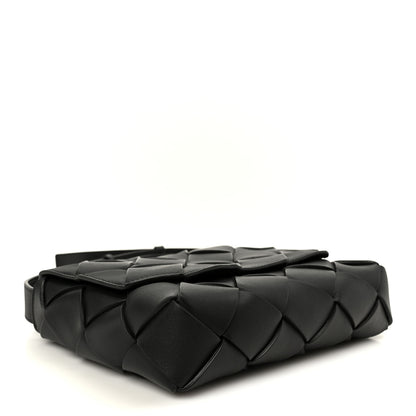 Bottega Veneta Grained Calfskin Intreccio Small Diago Crossbody Bag Black 4 of 11