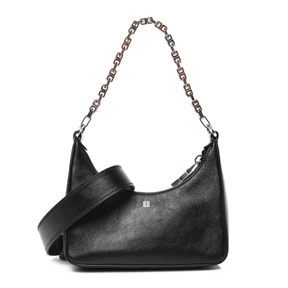 Givenchy Smooth Calfskin Mini Moon Cut Out Shoulder Bag Black 1 of 8