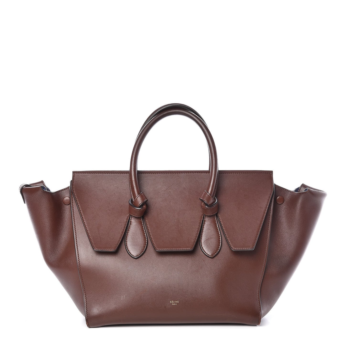 Natural Calfskin Medium Tie Knot Tote Acajou