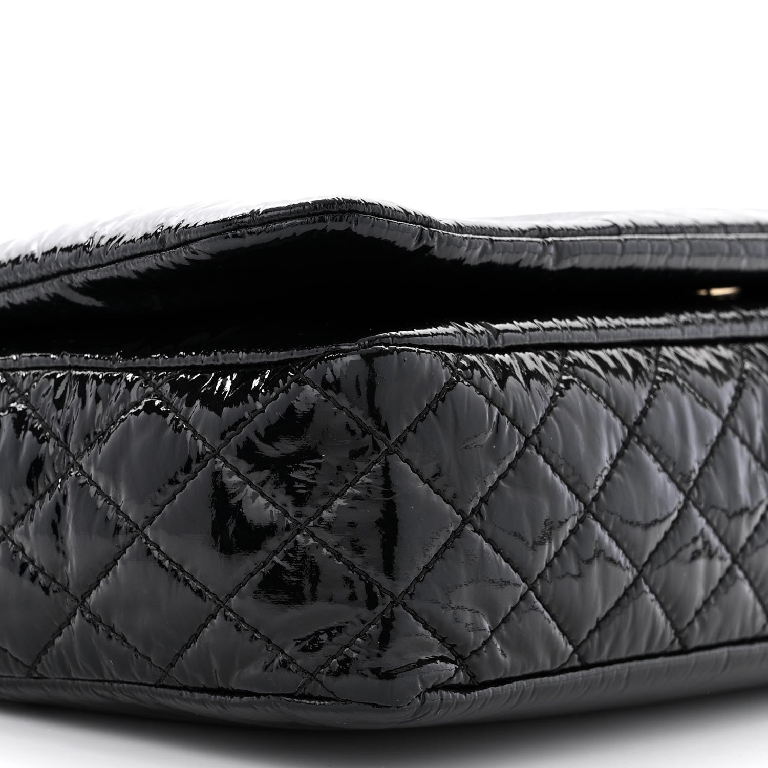 Chanel Vinyl Medium Rock and Chain Flap Black 9 of 11