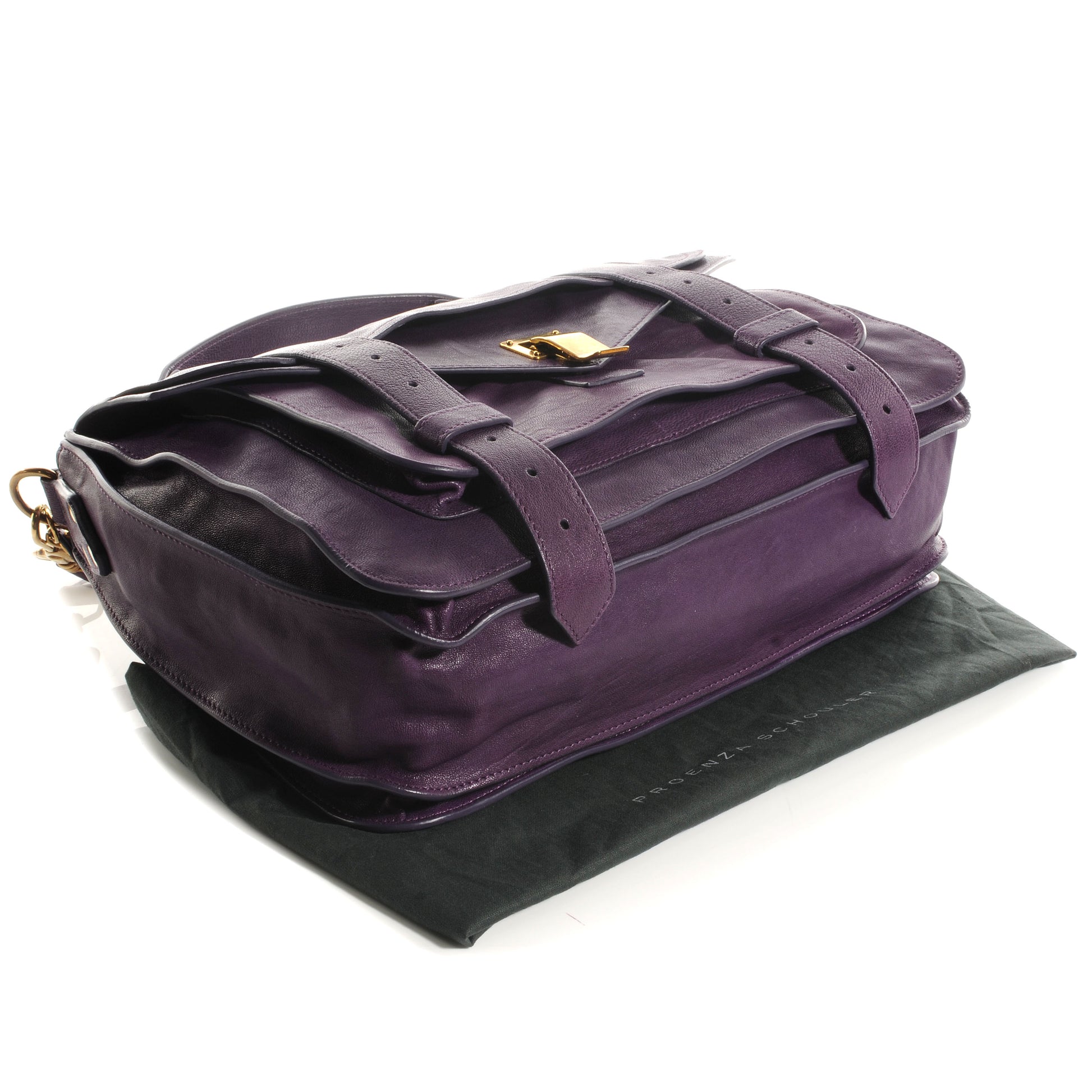 Proenza Schouler Lambskin PS1 Medium Satchel Plum 4 of 12