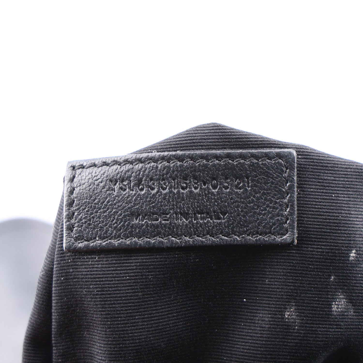 Saint Laurent Crinkled Calfskin Matelasse Monogram Medium Niki Chain Satchel Storm 6 of 9