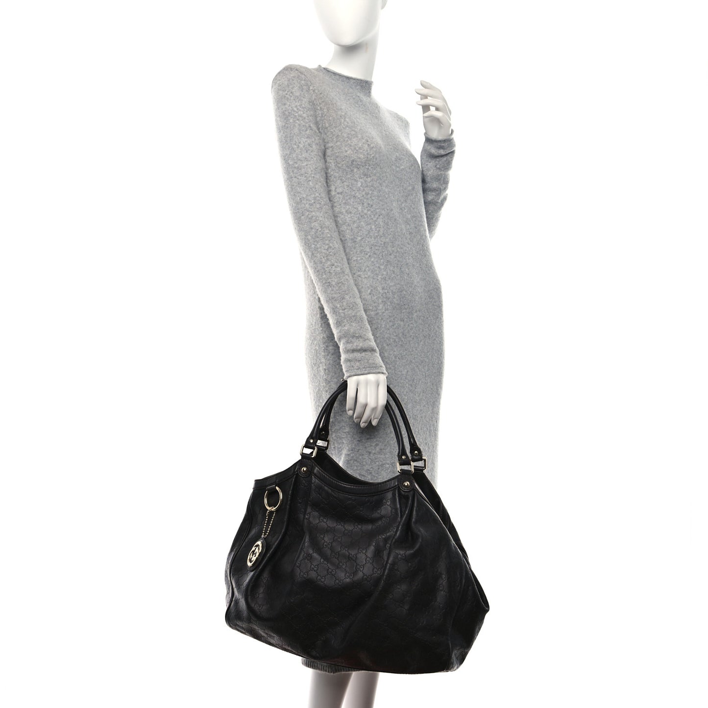 Guccissima Signature Large Sukey Tote Chocolate