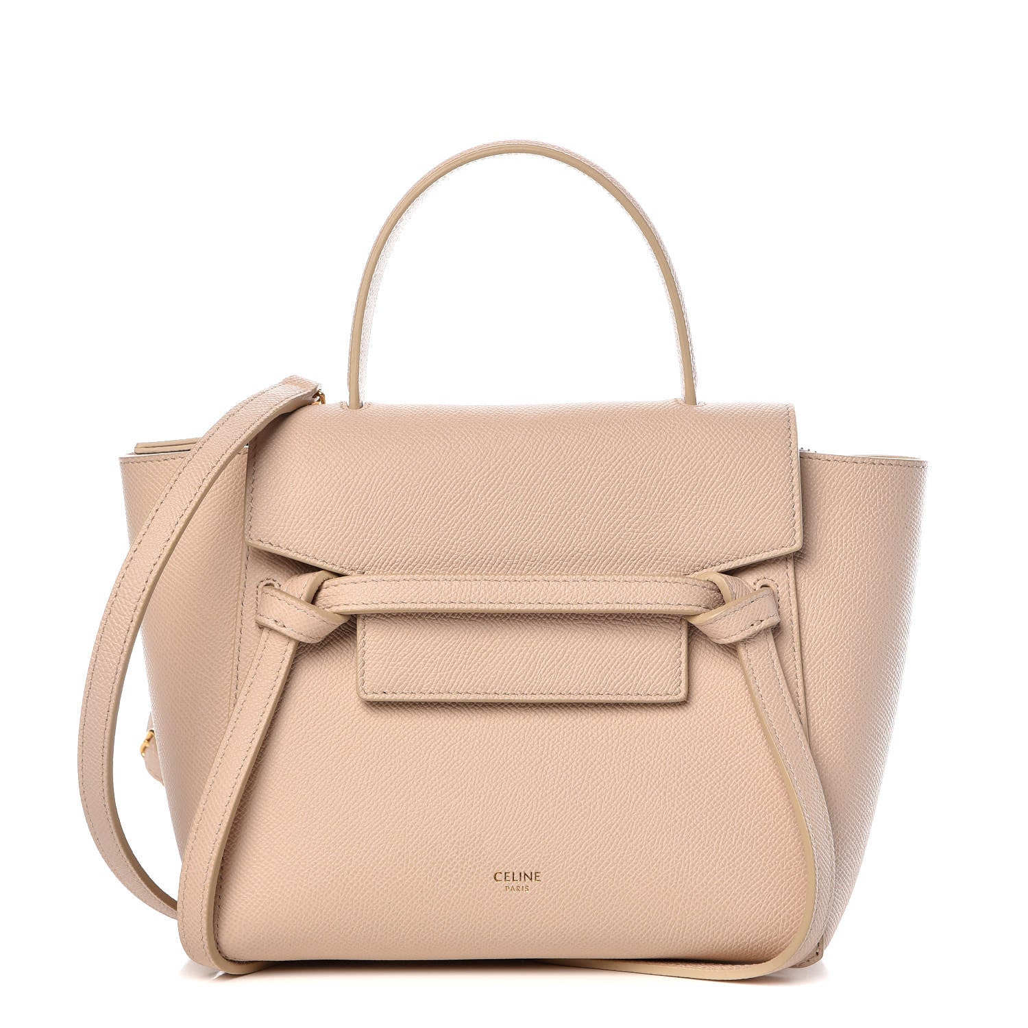 Celine Grained Calfskin Nano Belt Bag Taupe 1 of 10