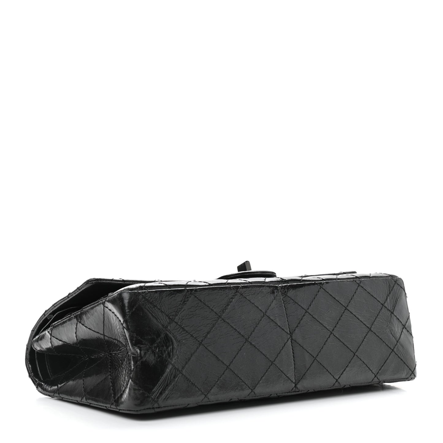 Glazed Calfskin Quilted 2.55 Reissue 226 Flap So Black