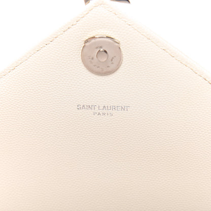 Saint Laurent Grain De Poudre Textured Mixed Matelasse Medium Triquilt Monogram Satchel Porcellana 9 of 10