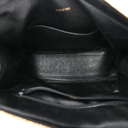 Chanel Lambskin Stitched Shoulder Bag Black 5 of 12