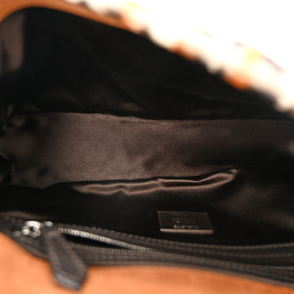 Fendi Calf Hair Leopard Print Baguette Moro 5 of 11