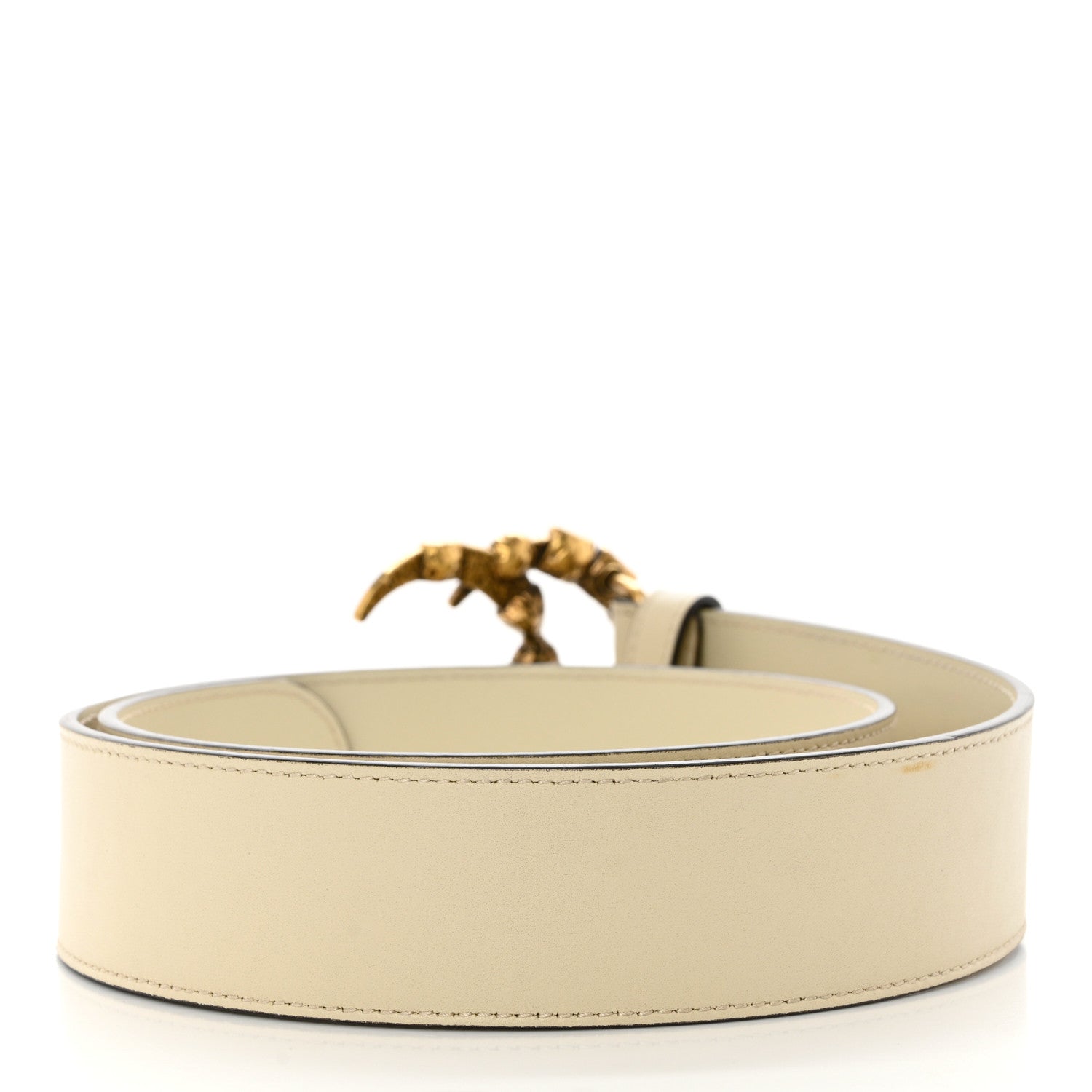 Gucci Calfskin Crystal Double G 40mm Belt 80 32 White Multicolor 2 of 3