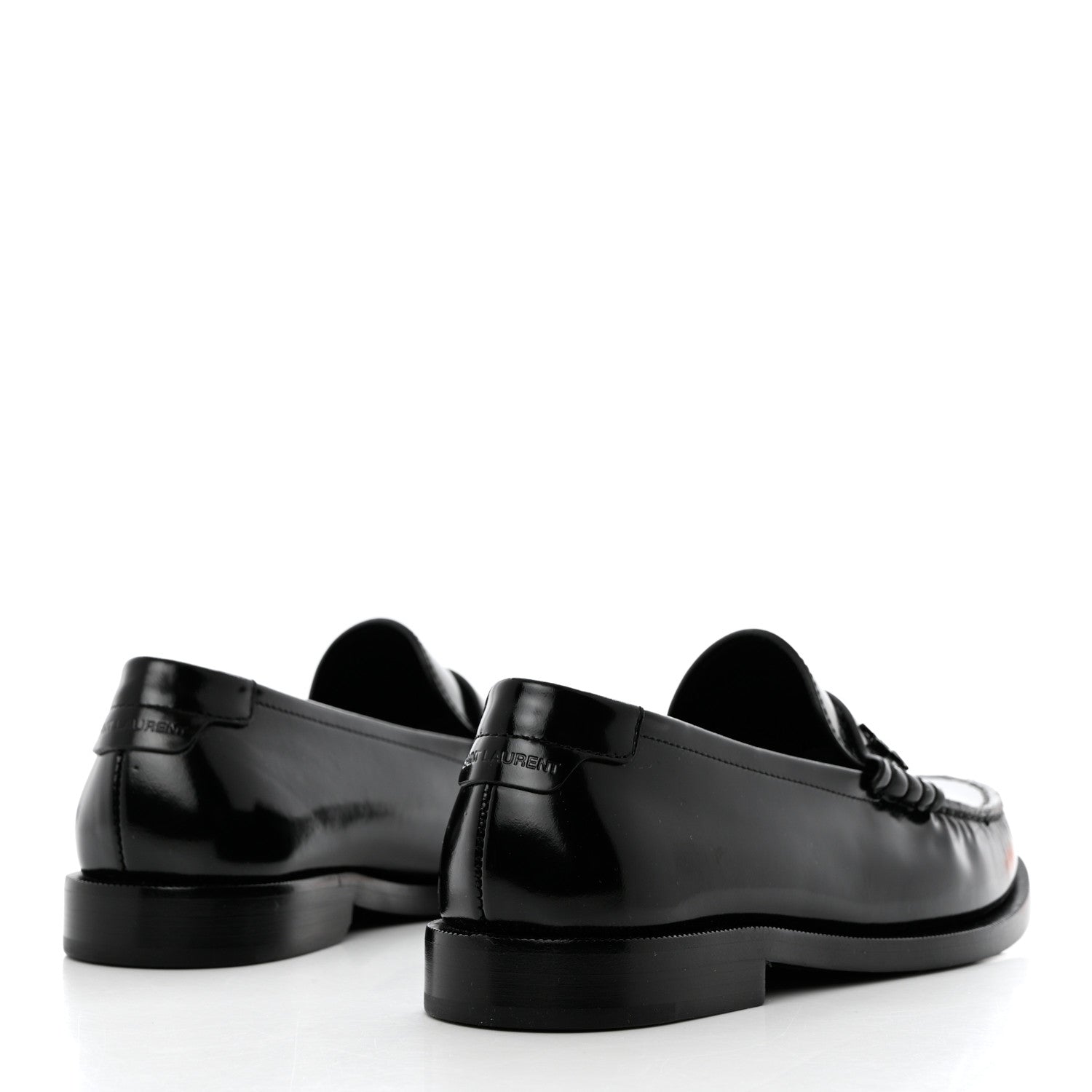 Saint Laurent Calfskin Penny Loafers 36 Black 4 of 8